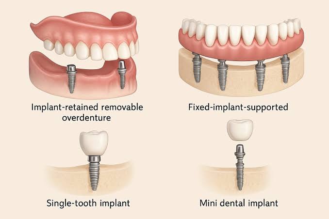 Implant-supported dentures